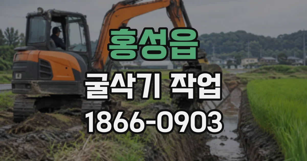 홍성읍 굴삭기작업
