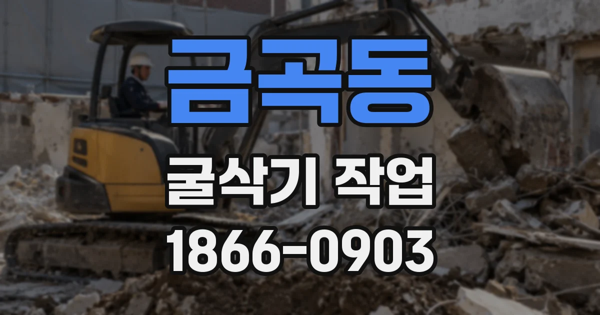 금곡동 굴삭기 작업