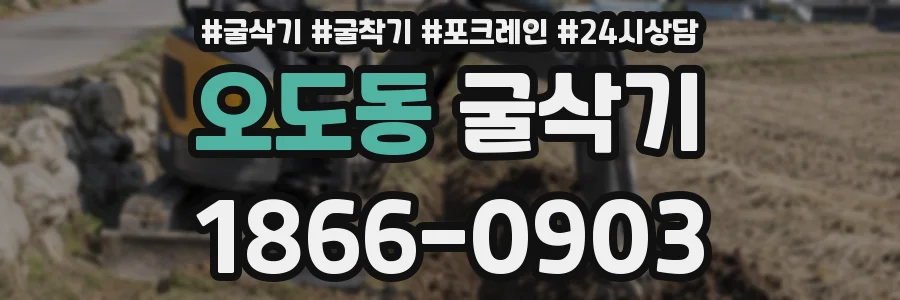 오도동 굴삭기
