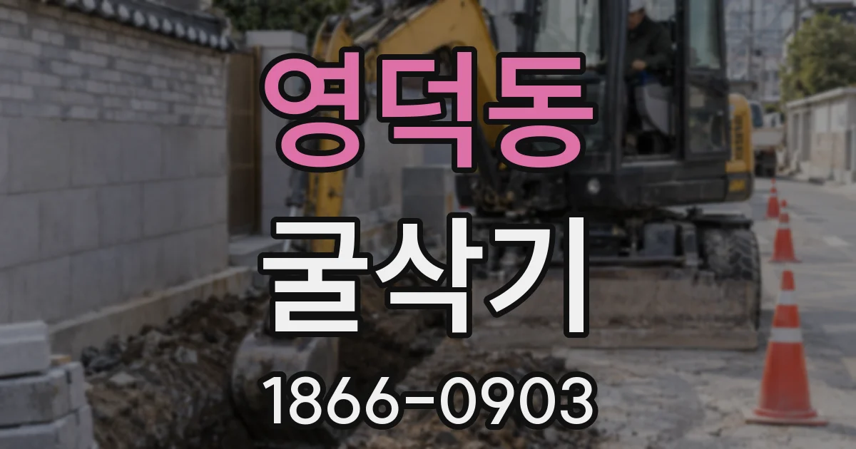 영덕동 굴삭기