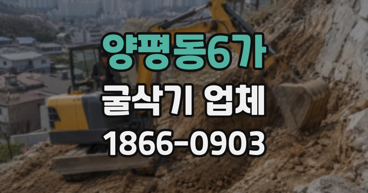 양평동6가 굴삭기 업체