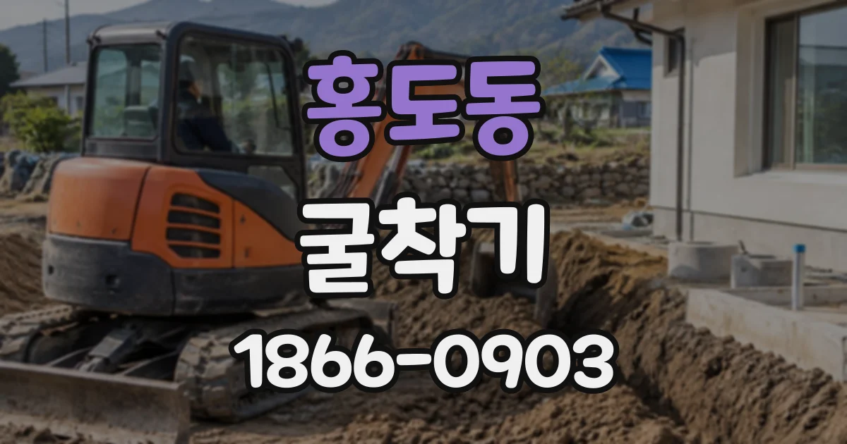 홍도동 굴착기