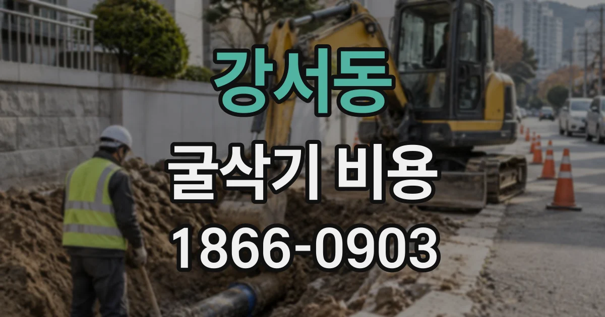 강서동 굴삭기비용