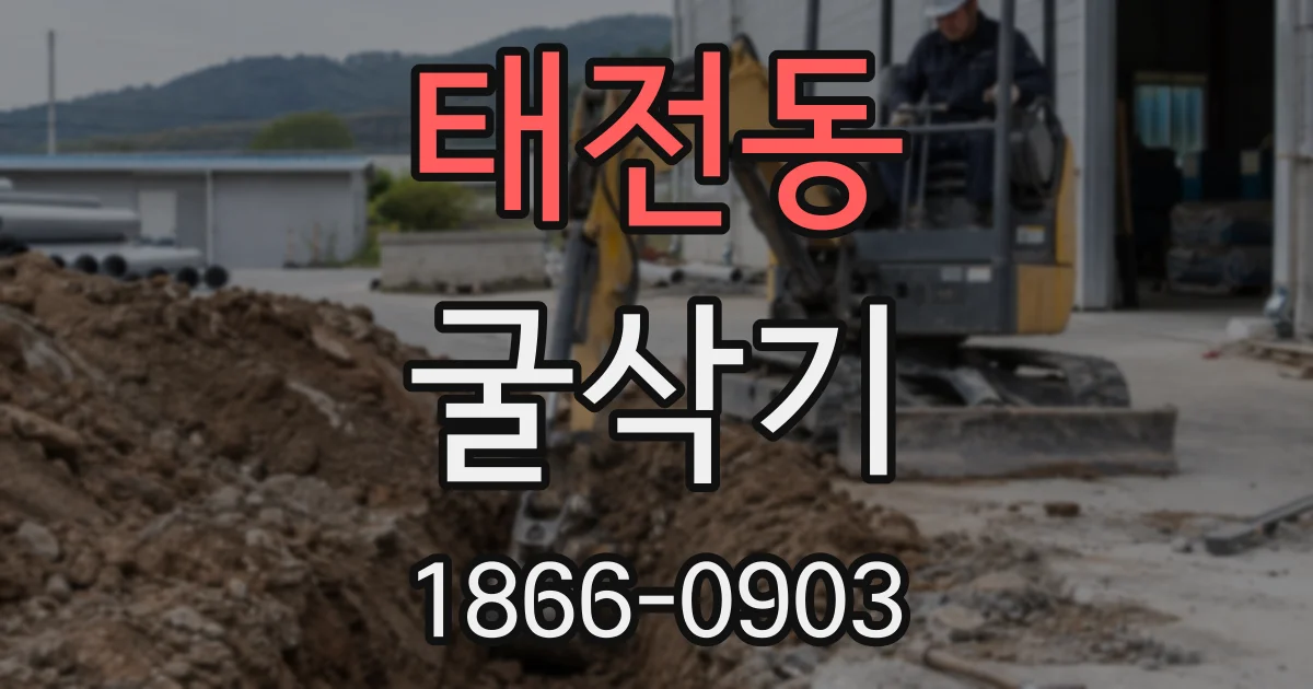 태전동 굴삭기