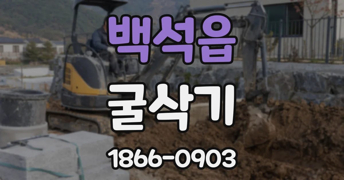 백석읍 굴삭기