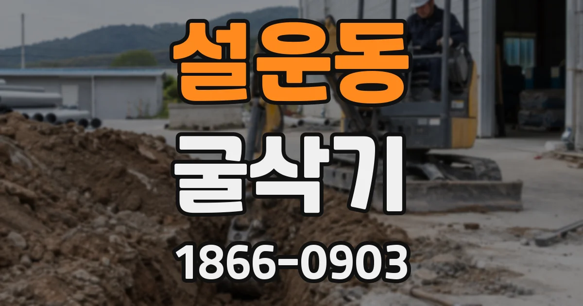 설운동 굴삭기