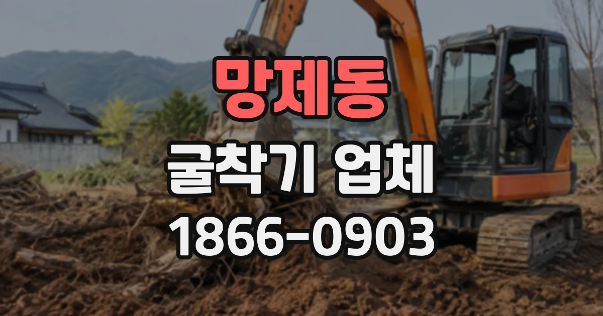 망제동 굴착기업체