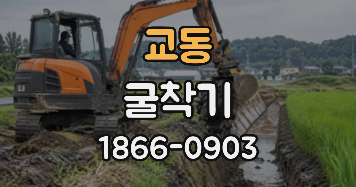 교동 굴착기