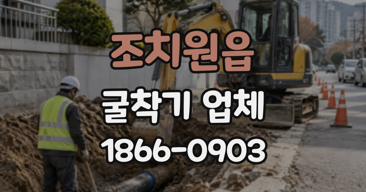 조치원읍 굴착기업체