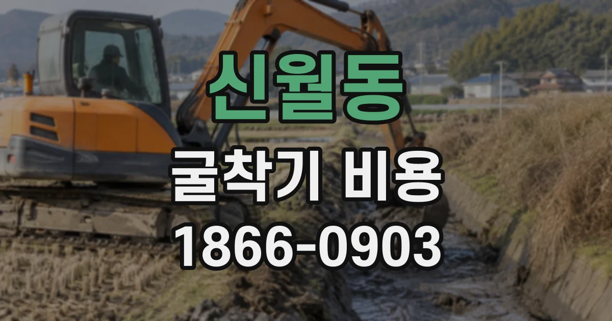 신월동 굴착기비용