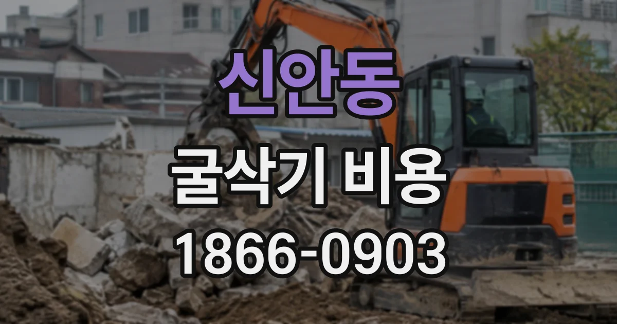 신안동 굴삭기비용