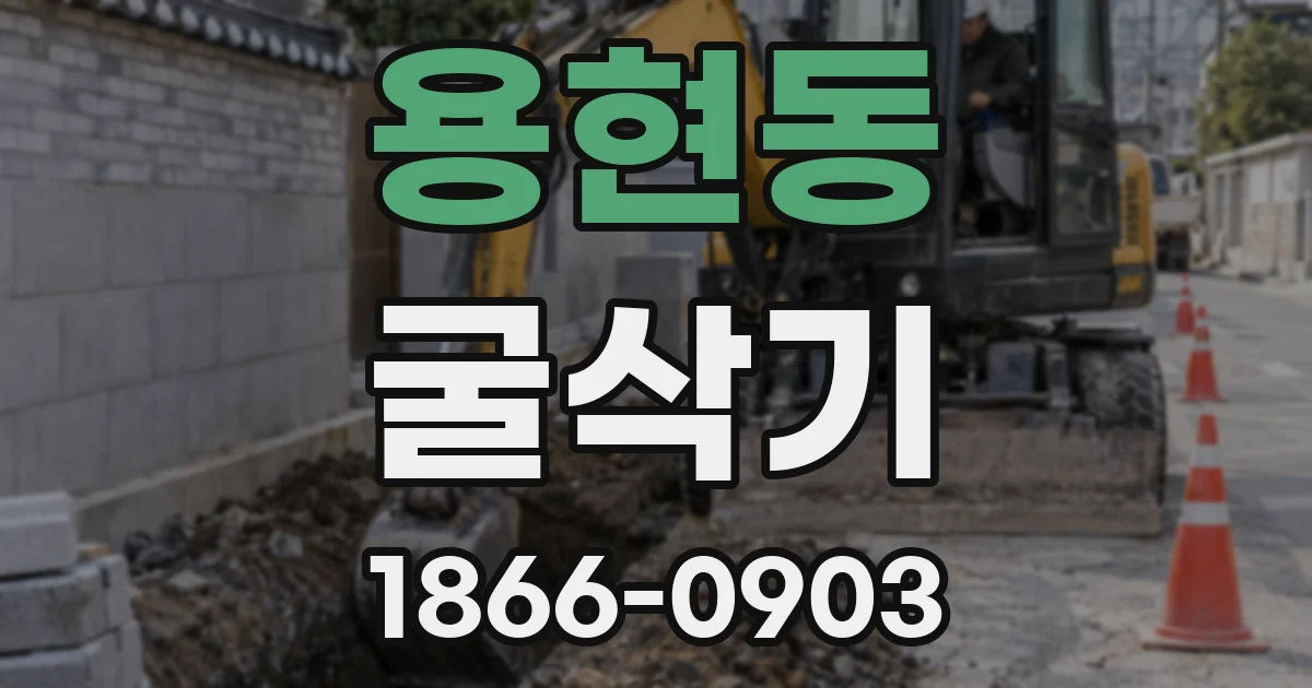 용현동 굴삭기