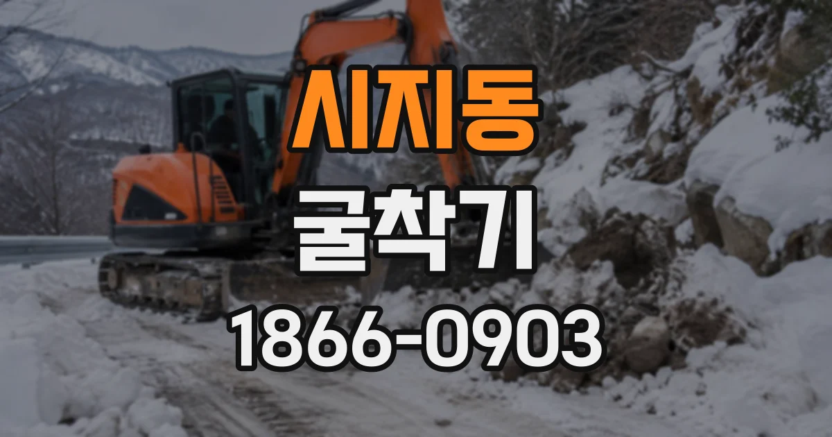 시지동 굴착기