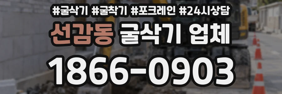 선감동 굴삭기 업체