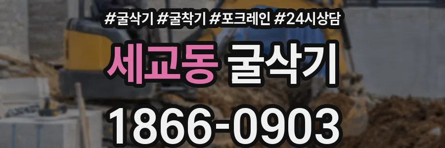 세교동 굴삭기