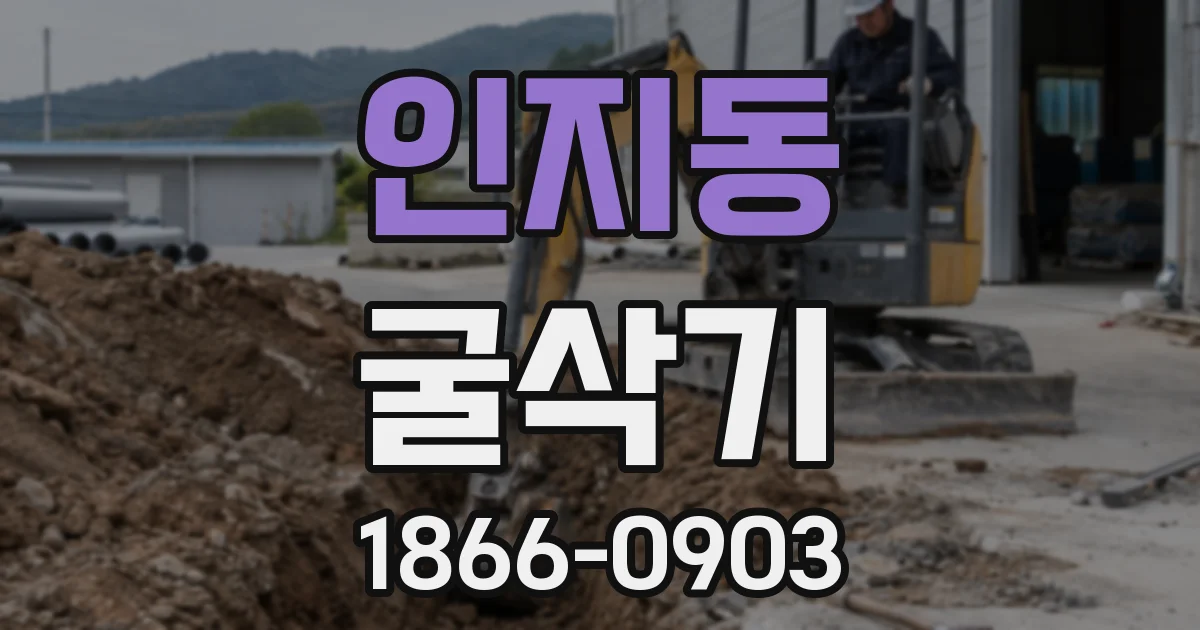 인지동 굴삭기