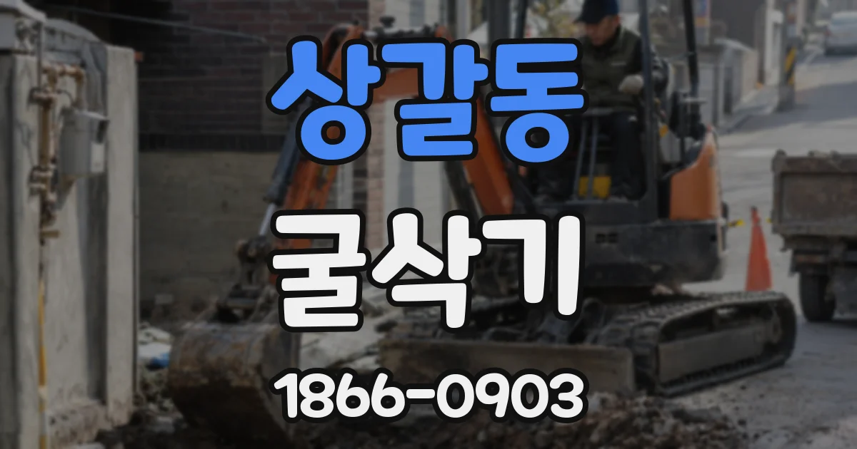 상갈동 굴삭기
