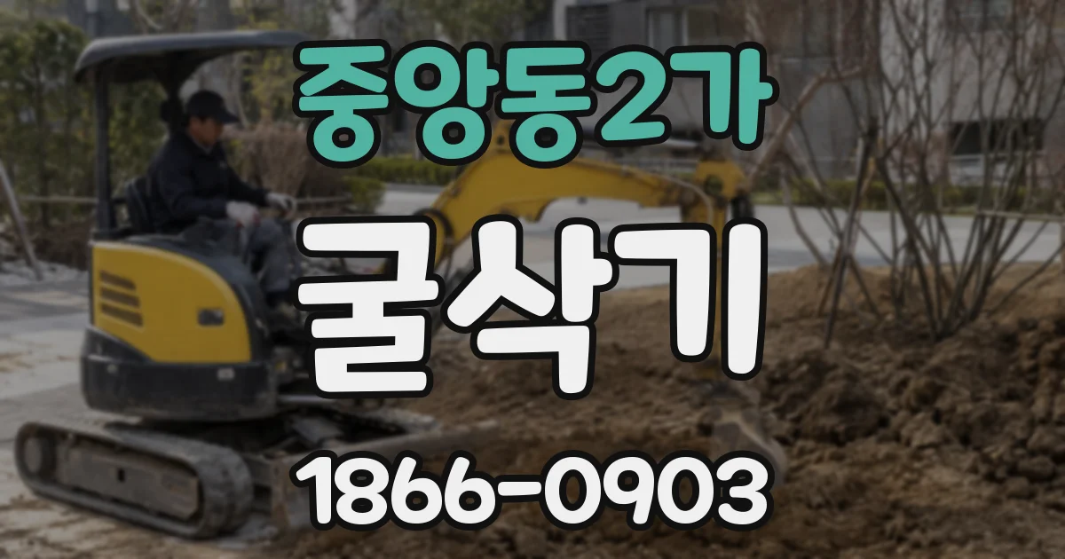 중앙동2가 굴삭기