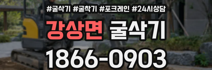 강상면 굴삭기