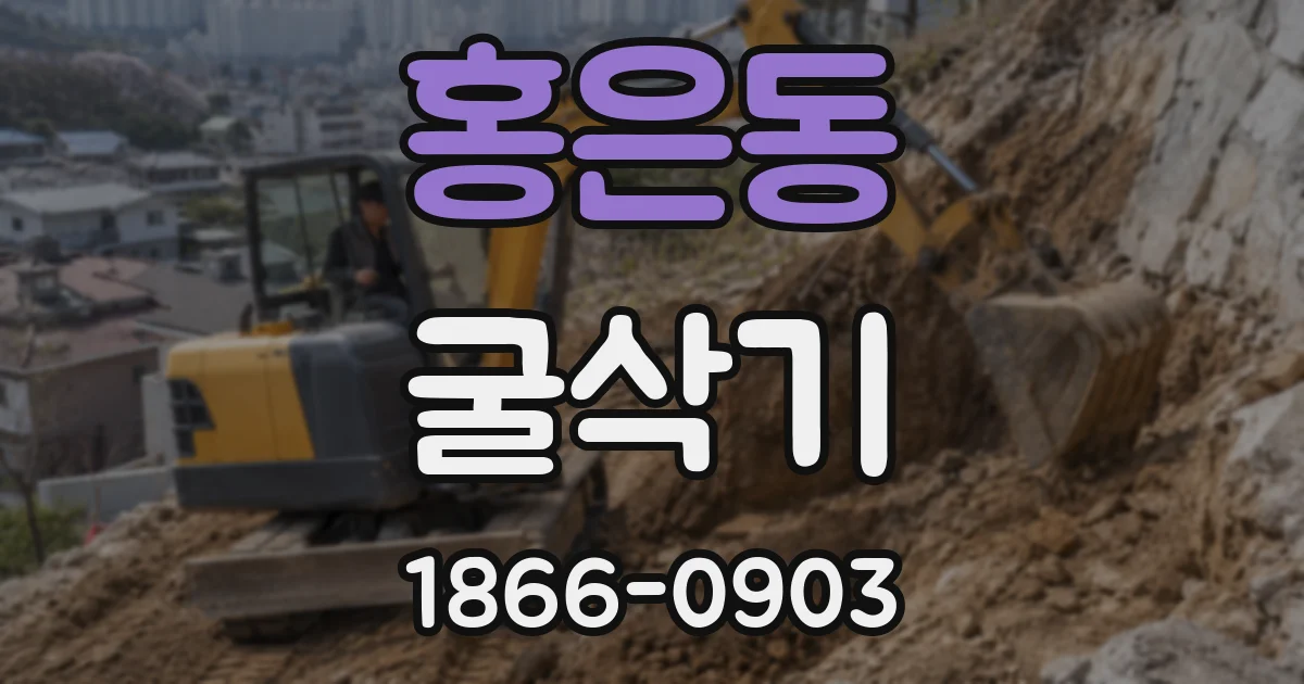 홍은동 굴삭기