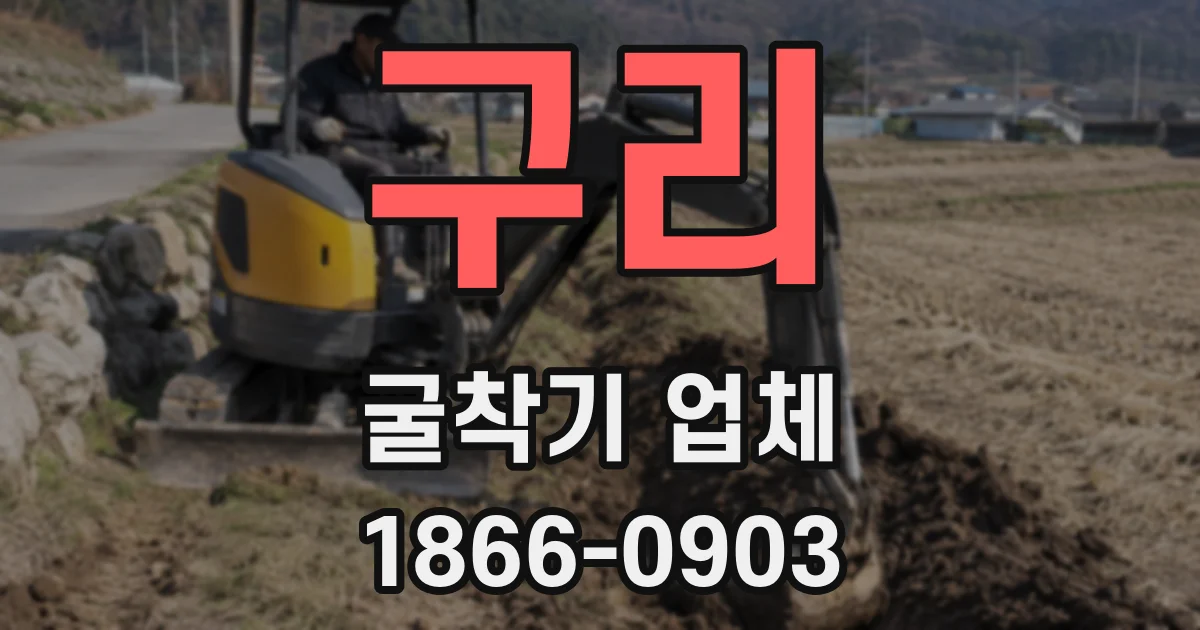 구리 굴착기 업체