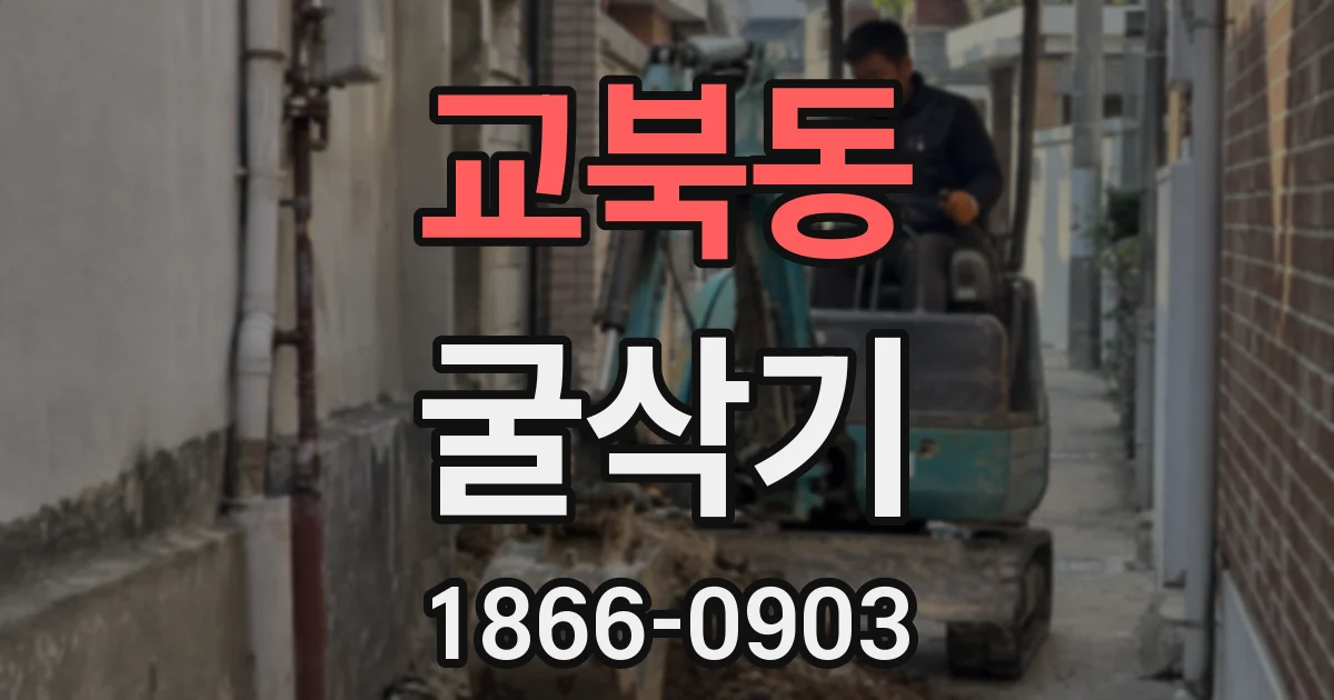 교북동 굴삭기