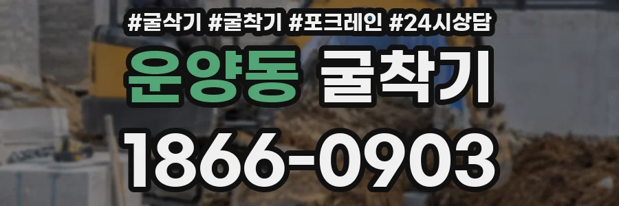 운양동 굴착기
