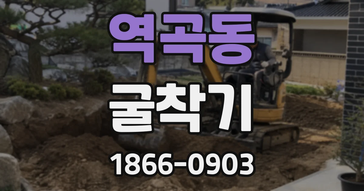 역곡동 굴착기