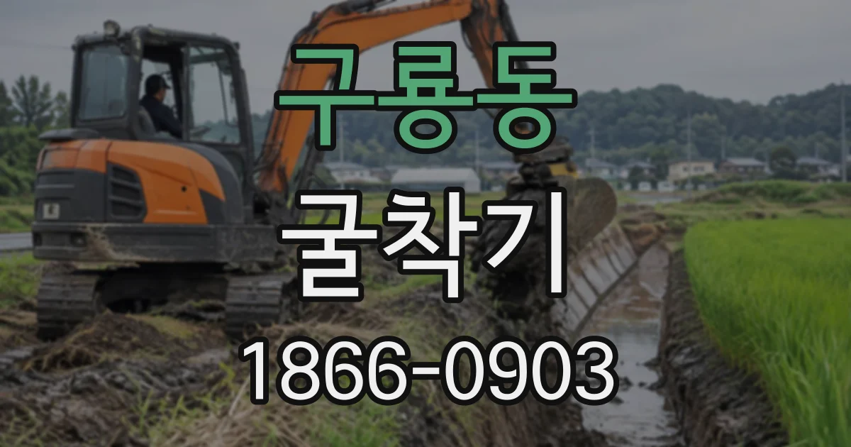 구룡동 굴착기
