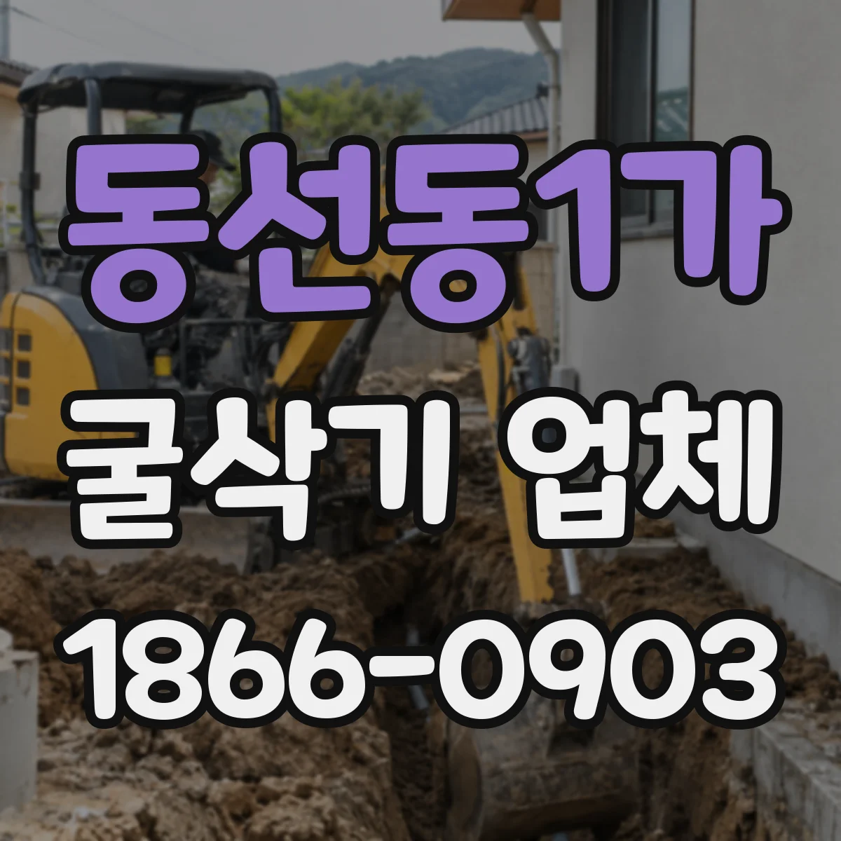 동선동1가 굴삭기 업체