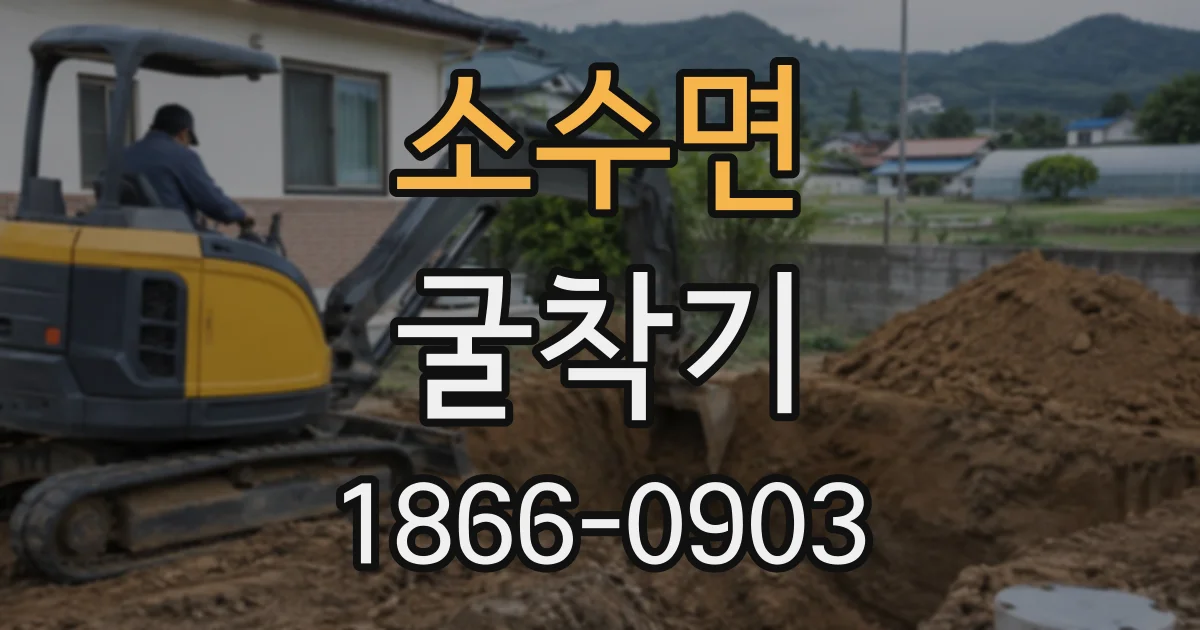 소수면 굴착기