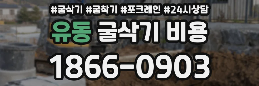 유동 굴삭기 비용