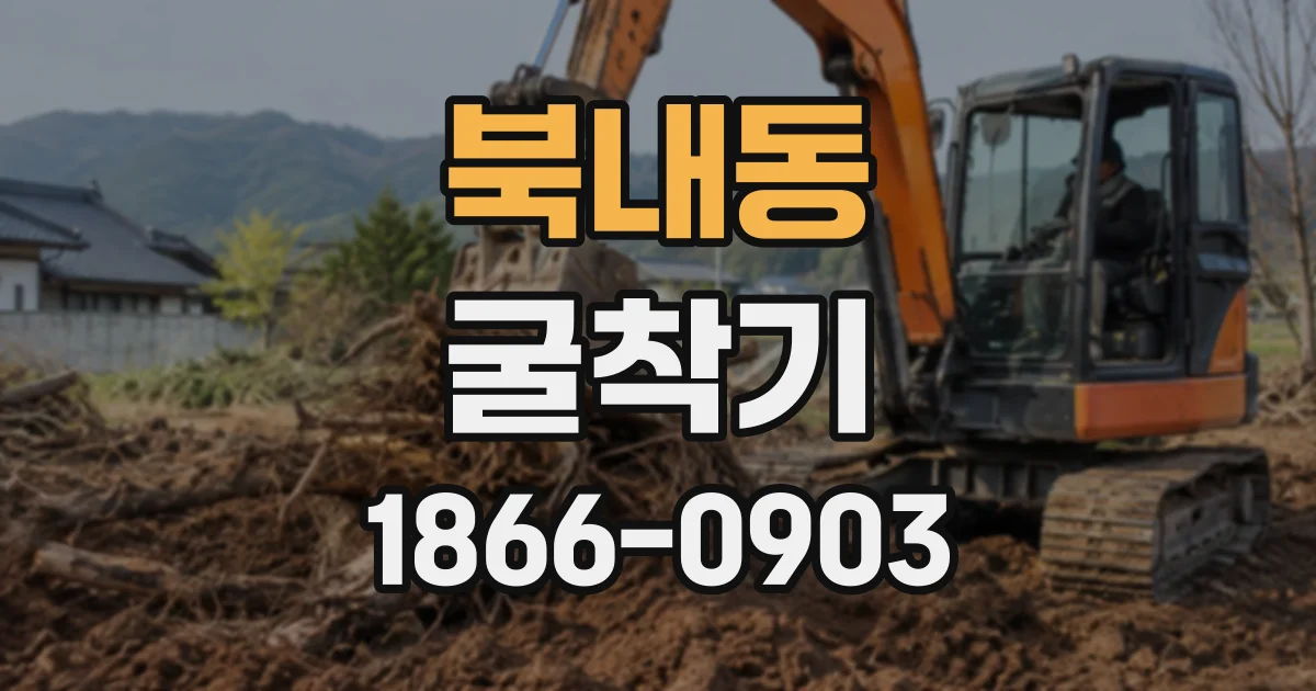 북내동 굴착기