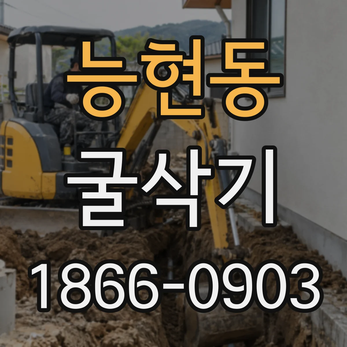 능현동 굴삭기