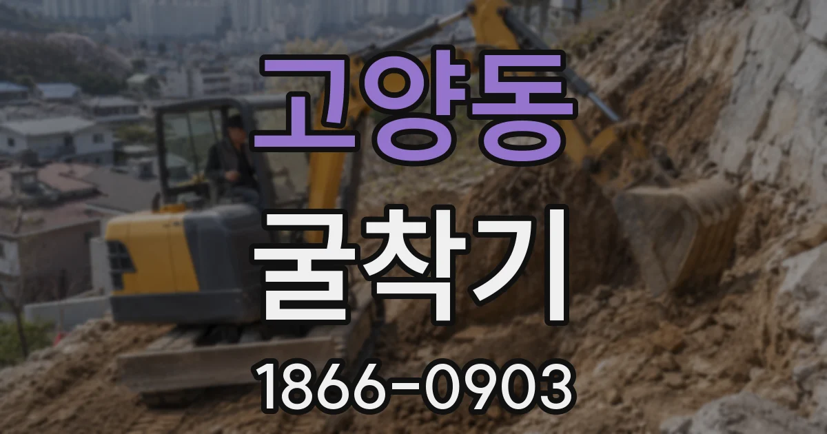 고양동 굴착기