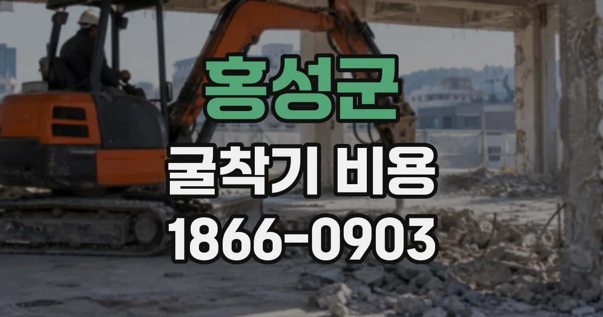 홍성군 굴착기비용