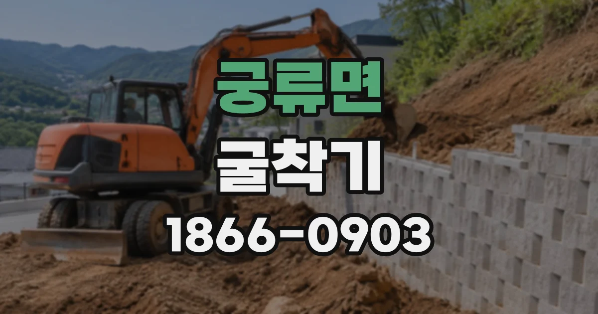 궁류면 굴착기