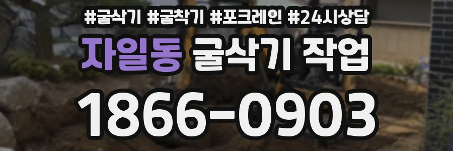 자일동 굴삭기 작업