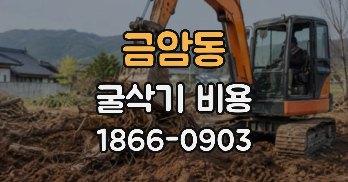 금암동 굴삭기비용
