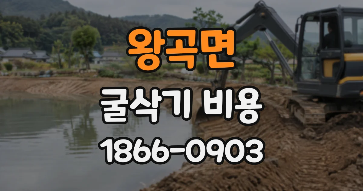 왕곡면 굴삭기비용