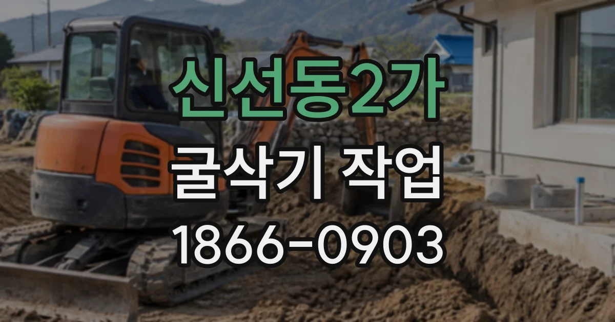 신선동2가 굴삭기작업