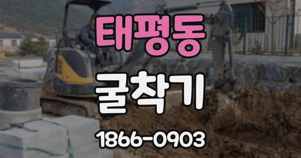 태평동 굴착기