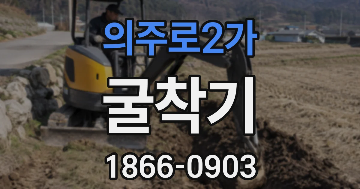 의주로2가 굴착기