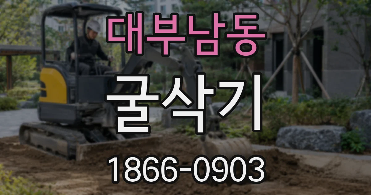 대부남동 굴삭기