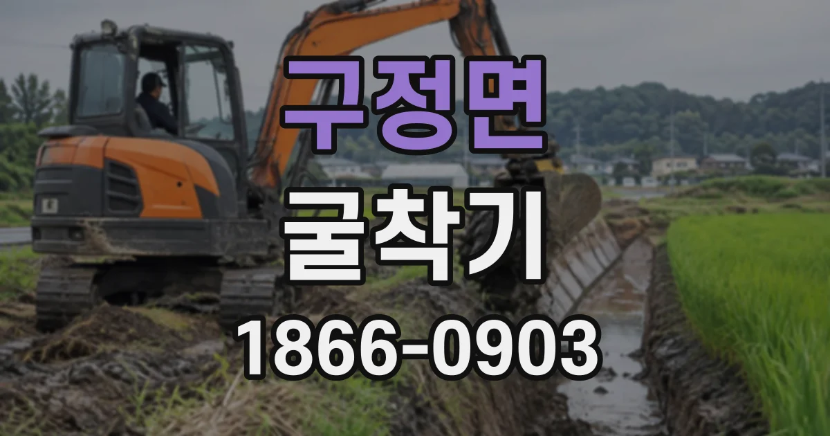 구정면 굴착기