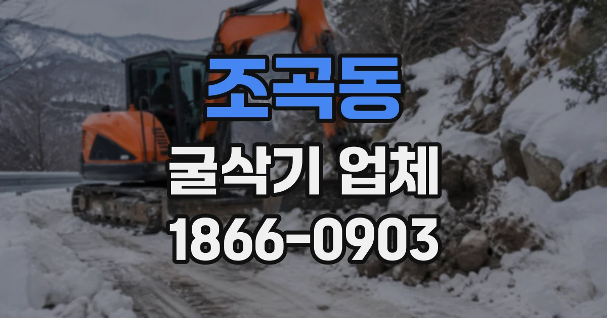 조곡동 굴삭기업체