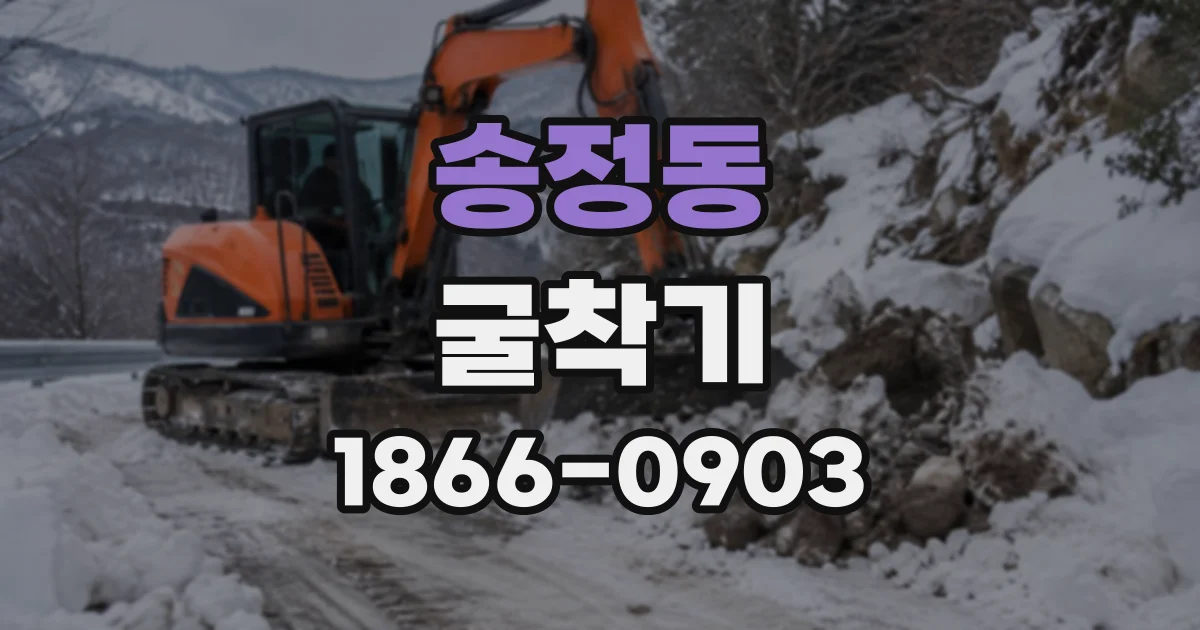 송정동 굴착기