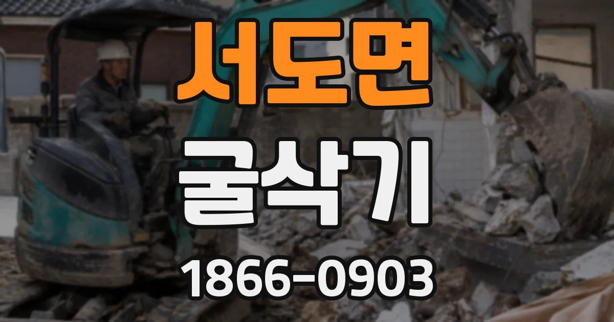 서도면 굴삭기