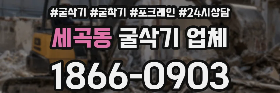 세곡동 굴삭기 업체