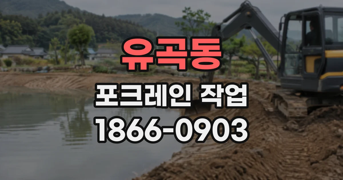 유곡동 포크레인작업